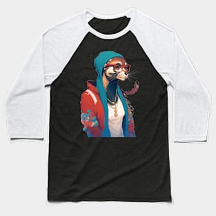 Gangster Miss Weasel Baseball T-Shirt